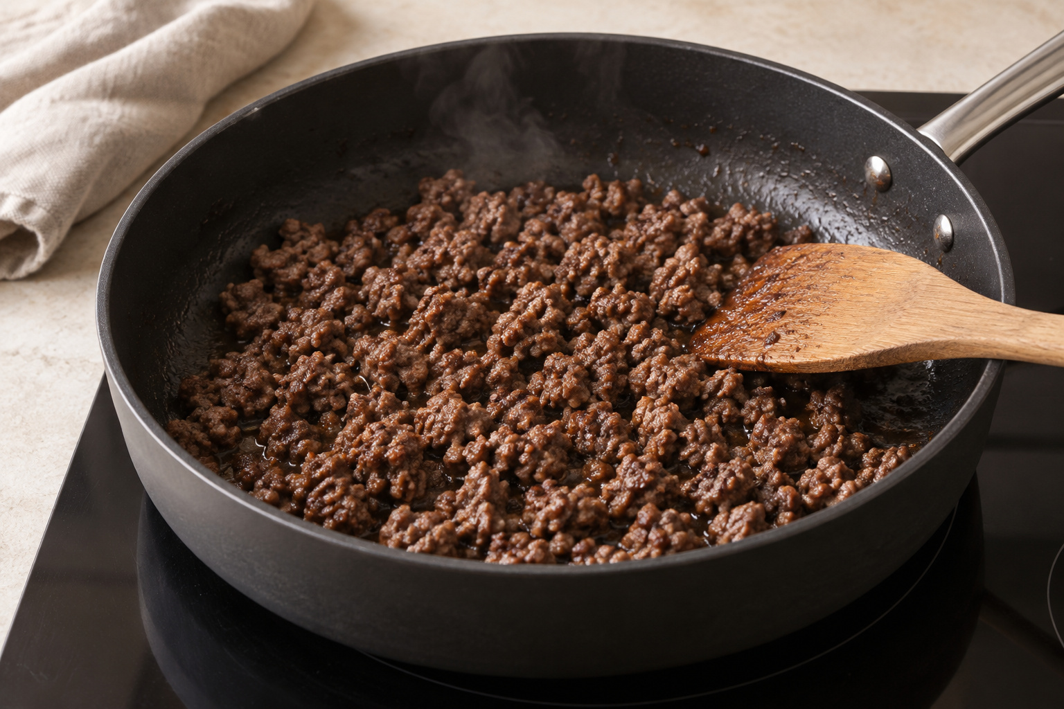 Step 2: Brown the beef
