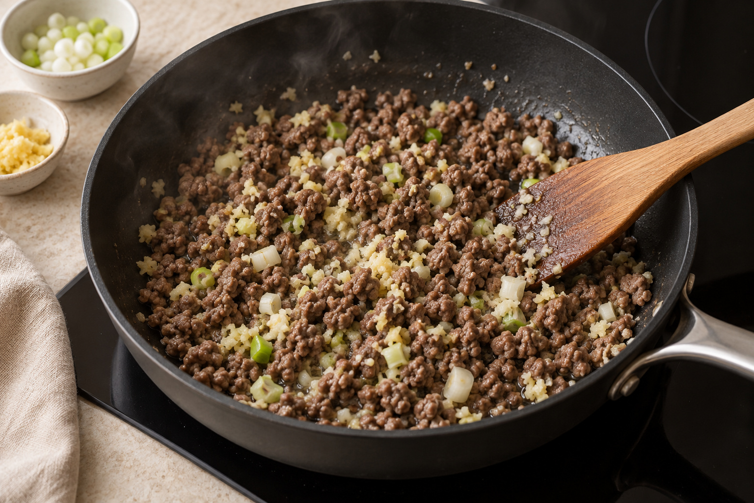 Step 3: Add the aromatics