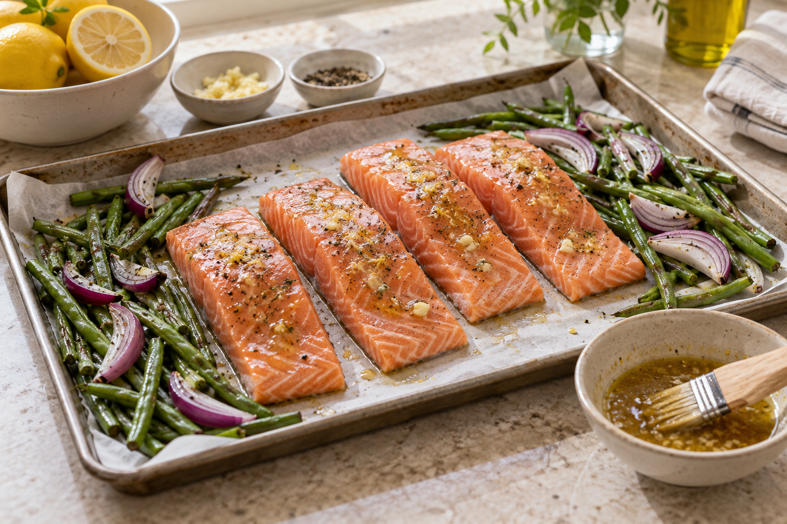 Step 3: Add the salmon