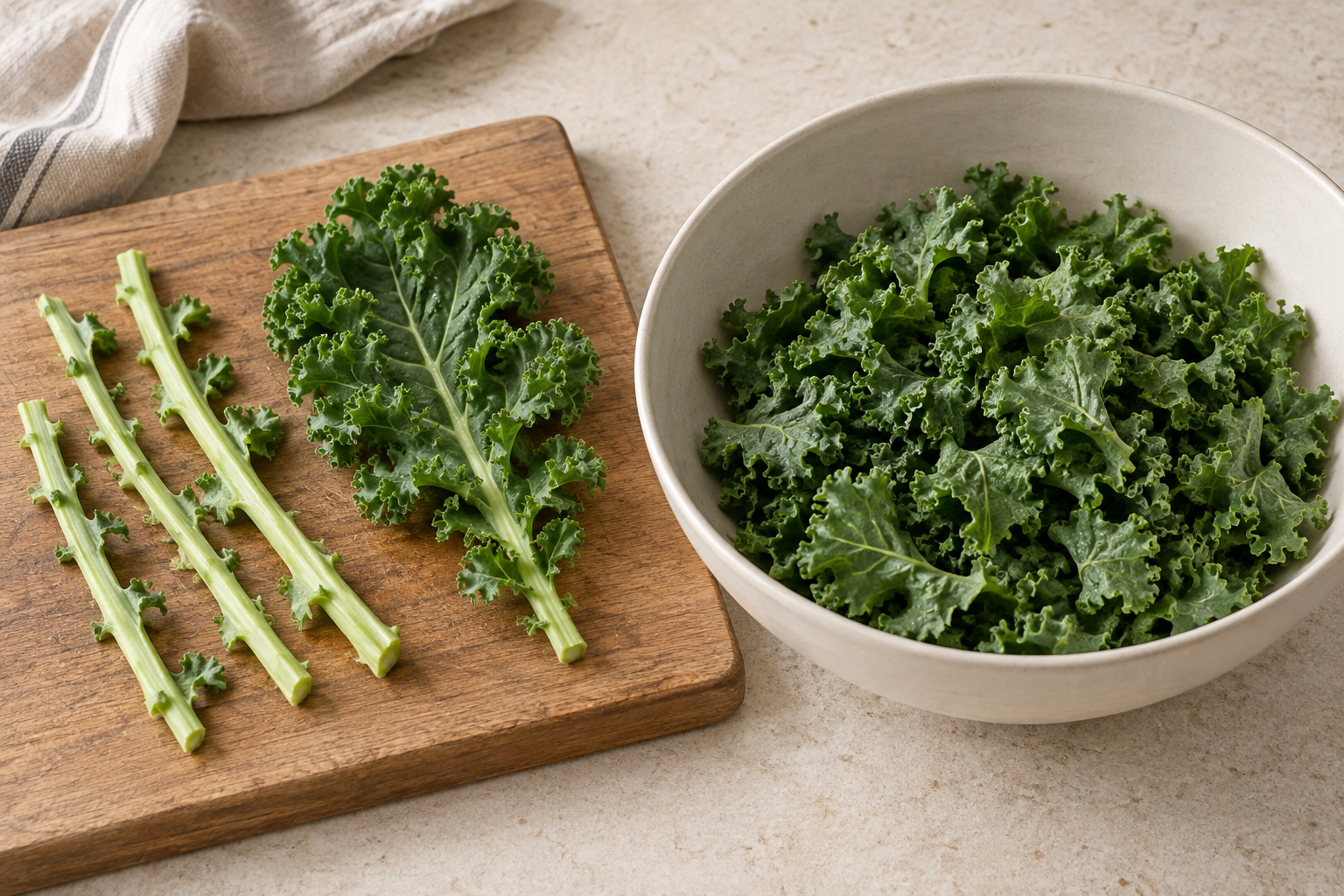 Step 1: Prepare the kale