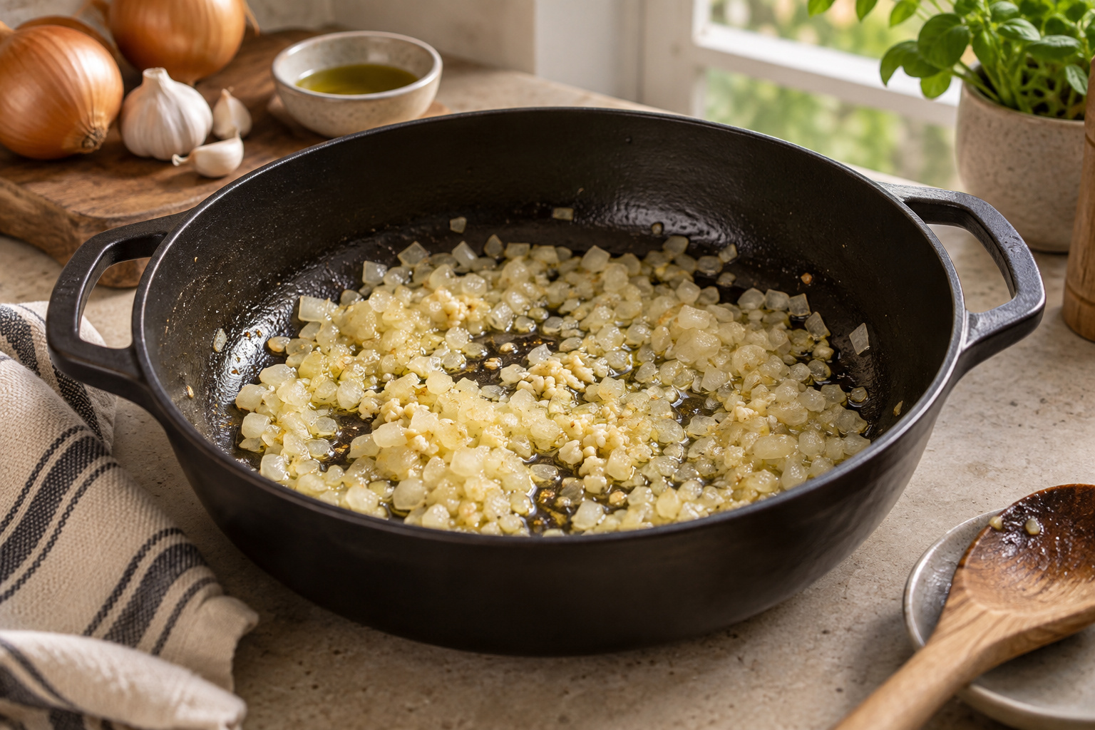 Step 1: Soften the onion